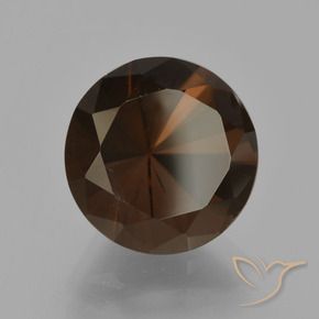 5.78 ct Brown Smoky Quartz Stone, Natural Smoky Quartz in Diamond-Cut Shape for Sale