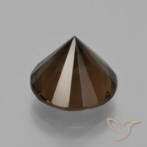 Smoky Quartz Gemstone in 12 mm (calibrated) Size for Sale, Smoky Quartz Stone in Hickory Brown Color