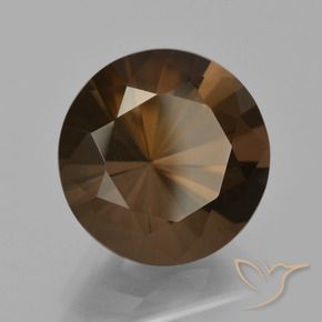 6.97 ct Brown Smoky Quartz Stone, Natural Smoky Quartz in Diamond-Cut Shape for Sale