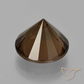 Smoky Quartz Gemstone in 13 mm (calibrated) Size for Sale, Smoky Quartz Stone in Dark Brown Color