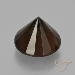 Smoky Quartz Gemstone in 13 mm (calibrated) Size for Sale, Smoky Quartz Stone in Reddish Brown Color