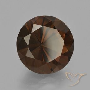 6.07 ct Brown Smoky Quartz Stone, Natural Smoky Quartz in Diamond-Cut Shape for Sale