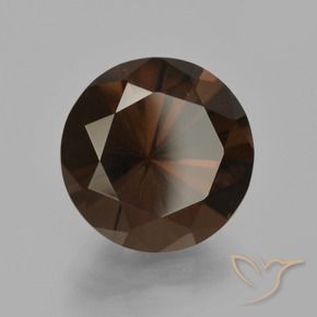 5.67 ct Brown Smoky Quartz Stone, Natural Smoky Quartz in Diamond-Cut Shape for Sale