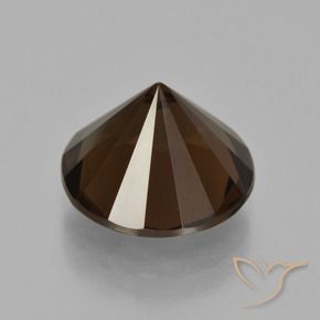 Smoky Quartz Gemstone in 12 mm (calibrated) Size for Sale, Smoky Quartz Stone in Hickory Brown Color