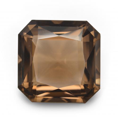 Chocolate Brown Smoky Quartz Gem - 10.2ct Octagon / Scissor Cut (ID: 407974)