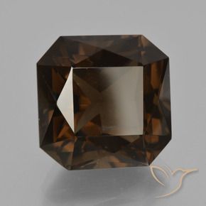 11.95 ct Brown Smoky Quartz Stone, Natural Smoky Quartz in Octagon / Scissor Cut Shape for Sale