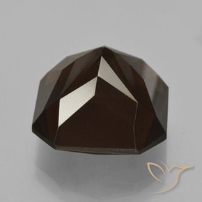 Smoky Quartz Gemstone in 14 x 14 mm (calibrated) Size for Sale, Smoky Quartz Stone in Deep Chocolate Brown Color