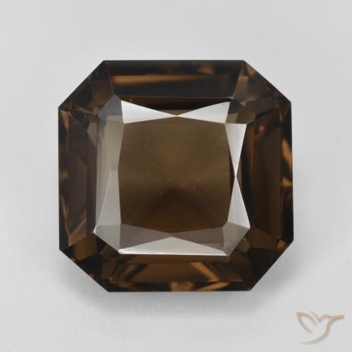 7.41ct Natural Brown Smoky Quartz, Emerald Cut, VS