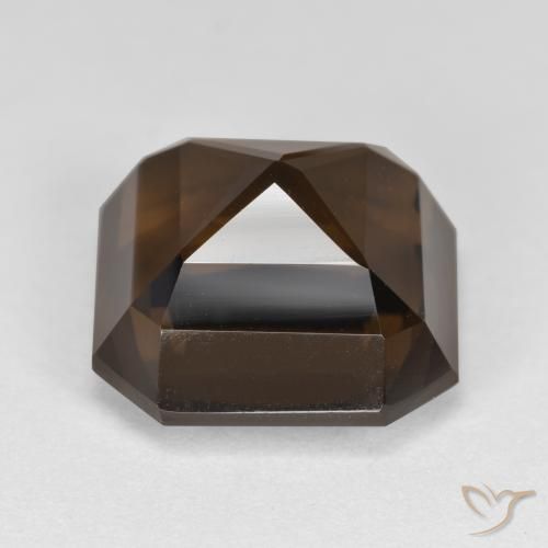 Smoky Quartz Gemstone in 12 x 12 mm (calibrated) Size for Sale, Smoky Quartz Stone in Brown Color