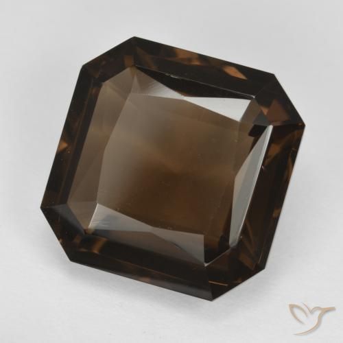 8.38 ct Brown Smoky Quartz Stone, Natural Smoky Quartz in Octagon / Scissor Cut Shape for Sale