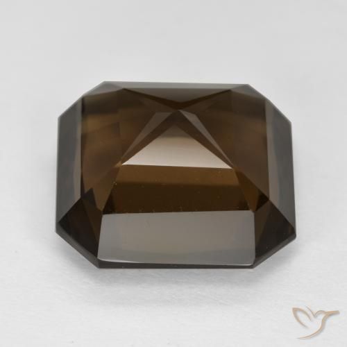 Smoky Quartz Gemstone in 13 x 13 mm (calibrated) Size for Sale, Smoky Quartz Stone in Dark Brown Color