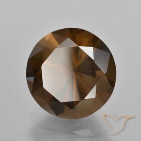 6.30 ct Brown Smoky Quartz Stone, Natural Smoky Quartz in Diamond-Cut Shape for Sale