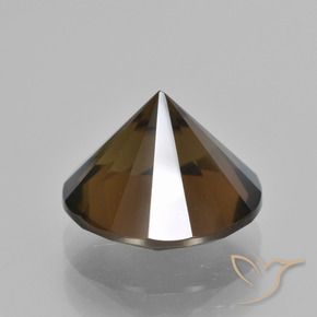 Smoky Quartz Gemstone in 13 mm (calibrated) Size for Sale, Smoky Quartz Stone in Hickory Brown Color