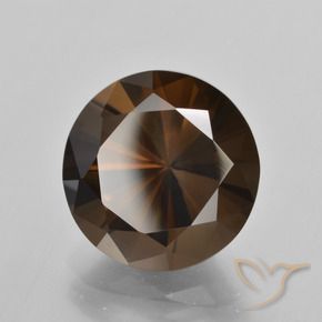 8.33 ct Brown Smoky Quartz Stone, Natural Smoky Quartz in Diamond-Cut Shape for Sale