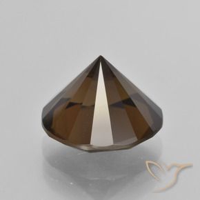 Smoky Quartz Gemstone in 14 mm (calibrated) Size for Sale, Smoky Quartz Stone in Hickory Brown Color