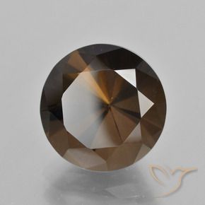 8.89 ct Brown Smoky Quartz Stone, Natural Smoky Quartz in Diamond-Cut Shape for Sale