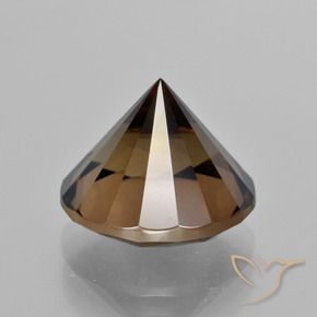 Smoky Quartz Gemstone in 14 mm (calibrated) Size for Sale, Smoky Quartz Stone in Brown Color