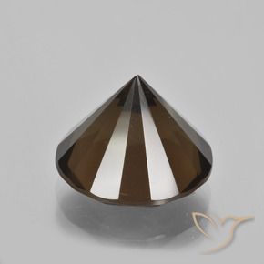 Smoky Quartz Gemstone in 14 mm (calibrated) Size for Sale, Smoky Quartz Stone in Umber Brown Color