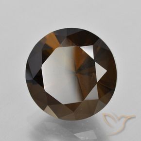 9.93 ct Brown Smoky Quartz Stone, Natural Smoky Quartz in Diamond-Cut Shape for Sale
