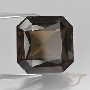 13.94 ct Brown Smoky Quartz Stone, Natural Smoky Quartz in Octagon / Scissor Cut Shape for Sale
