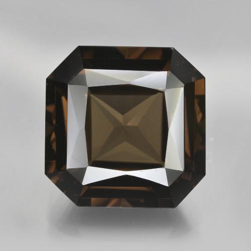 15,1 x 15mm Quarzo fumé marrone Ottagono / taglio a forbice dal Brasile, peso di 14,5 ct, pietra preziosa naturale non trattati in purezza VVS, Quarzo fumé 1pz - il colore è Marrone scuro, durezza Mohs di 7 adatto per gioielli da indossare ogni giorno, Photo A