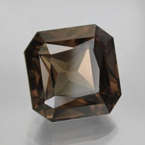 15.84 ct Brown Smoky Quartz Stone, Natural Smoky Quartz in Octagon / Scissor Cut Shape for Sale