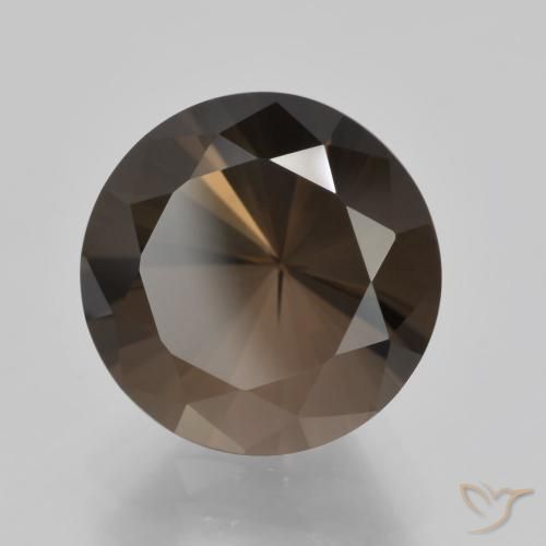 5.58 ct Brown Smoky Quartz Stone, Natural Smoky Quartz in Diamond-Cut Shape for Sale