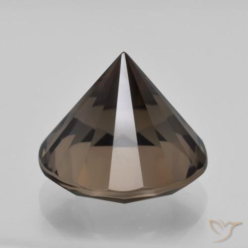 Smoky Quartz Gemstone in 12 mm (calibrated) Size for Sale, Smoky Quartz Stone in Brown Color