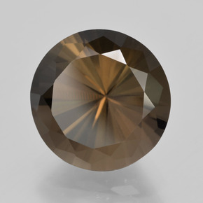 5.91 ct Brown Smoky Quartz Stone, Natural Smoky Quartz in Diamond-Cut Shape for Sale