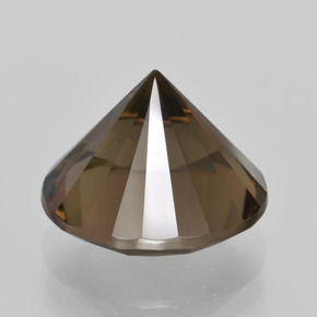 Smoky Quartz Gemstone in 12 mm (calibrated) Size for Sale, Smoky Quartz Stone in Dark Brown Color