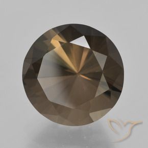 6.15 ct Brown Smoky Quartz Stone, Natural Smoky Quartz in Diamond-Cut Shape for Sale