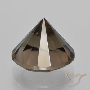 Smoky Quartz Gemstone in 12 mm (calibrated) Size for Sale, Smoky Quartz Stone in Warm Brown Color