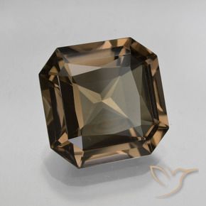 8.22 ct Brown Smoky Quartz Stone, Natural Smoky Quartz in Octagon / Scissor Cut Shape for Sale