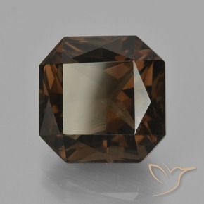 8.37 ct Brown Smoky Quartz Stone, Natural Smoky Quartz in Octagon / Scissor Cut Shape for Sale