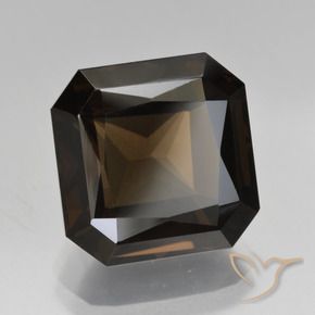 8.66 ct Brown Smoky Quartz Stone, Natural Smoky Quartz in Octagon / Scissor Cut Shape for Sale