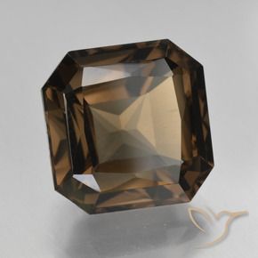 8.86 ct Brown Smoky Quartz Stone, Natural Smoky Quartz in Octagon / Scissor Cut Shape for Sale