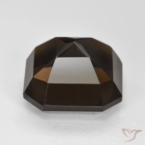 Smoky Quartz Gemstone in 12 x 12 mm (calibrated) Size for Sale, Smoky Quartz Stone in Dark Brown Color
