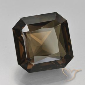 9.11 ct Brown Smoky Quartz Stone, Natural Smoky Quartz in Octagon / Scissor Cut Shape for Sale