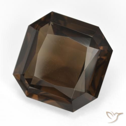 9.16 ct Brown Smoky Quartz Stone, Natural Smoky Quartz in Octagon / Scissor Cut Shape for Sale