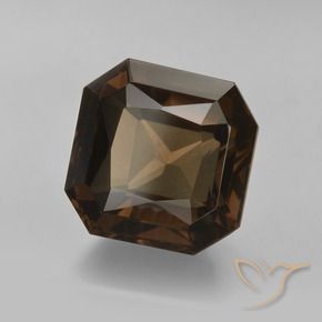 6.35 ct Brown Smoky Quartz Stone, Natural Smoky Quartz in Octagon / Scissor Cut Shape for Sale