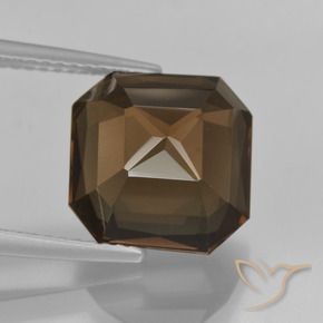 Smoky Quartz Gemstone in 11 x 11 mm (calibrated) Size for Sale, Smoky Quartz Stone in Umber Brown Color