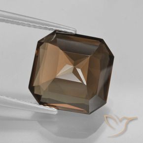 Smoky Quartz Gemstone in 12 x 12 mm (calibrated) Size for Sale, Smoky Quartz Stone in Umber Brown Color