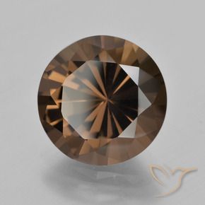 5.85 ct Brown Smoky Quartz Stone, Natural Smoky Quartz in Diamond-Cut Shape for Sale