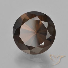 6.34 ct Brown Smoky Quartz Stone, Natural Smoky Quartz in Diamond-Cut Shape for Sale