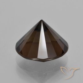 Smoky Quartz Gemstone in 13 mm (calibrated) Size for Sale, Smoky Quartz Stone in Deep Brown Color