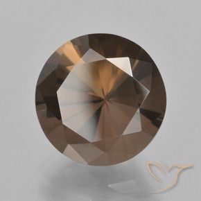 6.93 ct Brown Smoky Quartz Stone, Natural Smoky Quartz in Diamond-Cut Shape for Sale