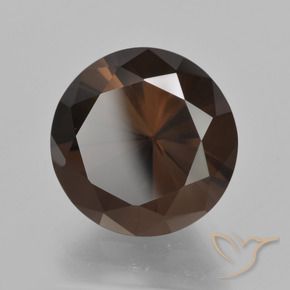 6.99 ct Brown Smoky Quartz Stone, Natural Smoky Quartz in Diamond-Cut Shape for Sale