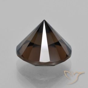 Smoky Quartz Gemstone in 13 mm (calibrated) Size for Sale, Smoky Quartz Stone in Reddish Brown Color