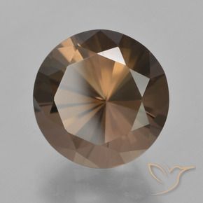 7.57 ct Brown Smoky Quartz Stone, Natural Smoky Quartz in Diamond-Cut Shape for Sale