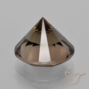 Smoky Quartz Gemstone in 13 mm (calibrated) Size for Sale, Smoky Quartz Stone in Medium Brown Color